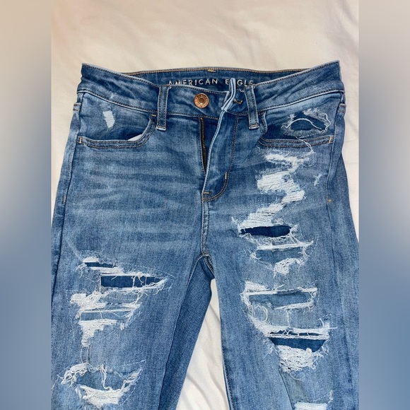 American Eagle Outfitters Denim - American Eagle Distressed Skinny Jeans